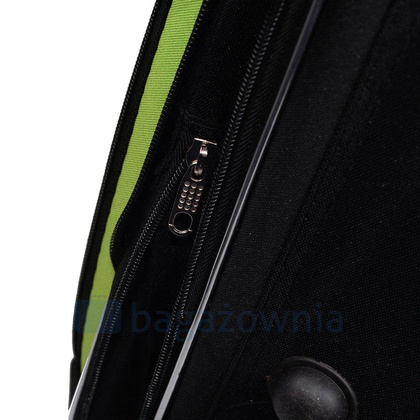 Średnia walizka PELLUCCI RGL 773 M Czarno Zielona