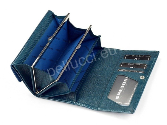 Portfel damski skórzany PELLUCCI LN-107 Czerwony