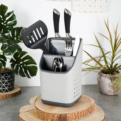 Organizer ociekacz na sztućce przybory kuchenne 14x14x23 cm