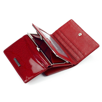 Portfel damski skórzany PELLUCCI PT-108 Czerwony