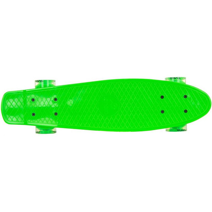 Deskorolka Plastikowa 22" Enero Zielona Led