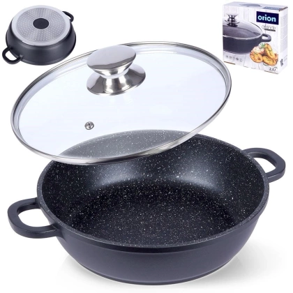 Patelnia granitowa rondel 24 cm GRANDE gaz indukcja