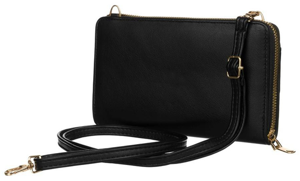 Portfel-kopertówka z haftowaną klapką — Cavaldi