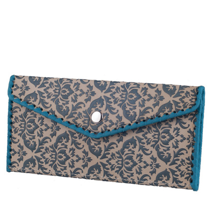 Portfel damski skórzany KEMER KGKB Niebieski - min. zamówienie 20 / 50 / 100 szt.