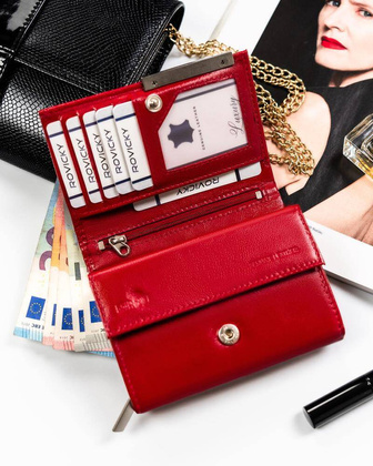 Portfel damski skórzany RD-02-GCL-4 RED