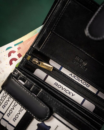 Duzy skorzany portfel meski