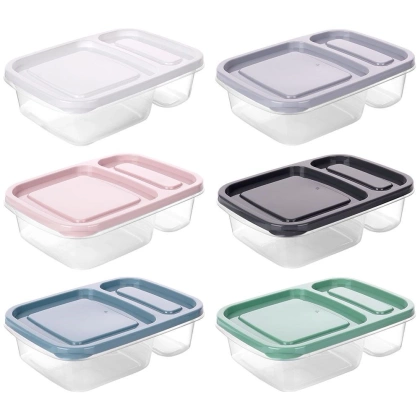 Pojemnik na żywność dzielony 2-częściowy lunchbox 750 ml