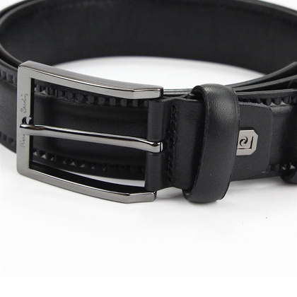 Pasek męski skórzany PIERRE CARDIN VNG 090 GF Niebieski