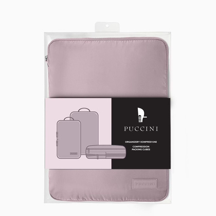 Zestaw kompresyjnych ogranizerów podróżnych PUCCINI ZOK 3A Różowe