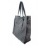 TOREBKA WOREK SHOPPER BAG  GENUINE LEATHER NA RAMIĘ  A4  SZARA  GL46G