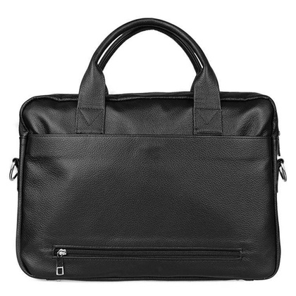 Skórzana torba męska czarna na ramię laptopa 15,6" - Pavone Nero Parma 2461 BL