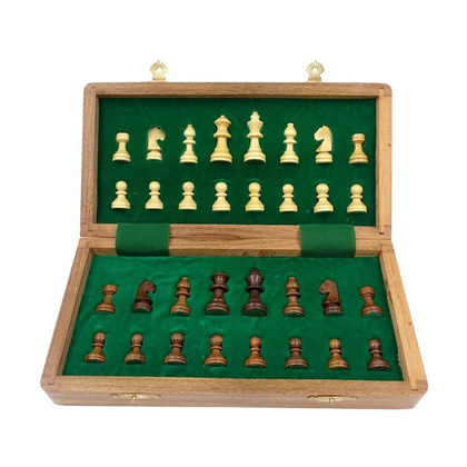 Klasyczne szachy drewniane magnetyczne 30x30 G614