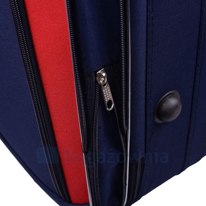Duża walizka PELLUCCI RGL 773 L Granatowo Czerwona