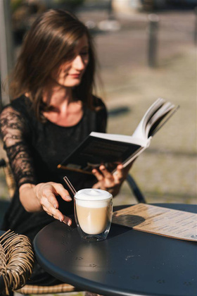 Zestaw 6 szklanek z podwójną ścianką 320ml ze słomkami VITA 26858