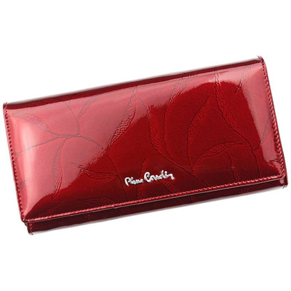 Portfel damski skórzany PIERRE CARDIN 02 LEAF 102 Czerwony