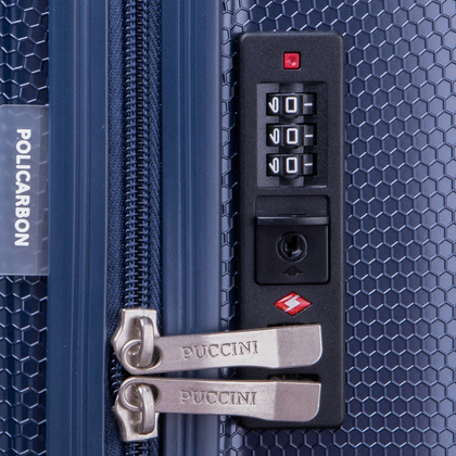 Duża walizka PUCCINI VOYAGER 2.0 PC052A 7A Granatowa
