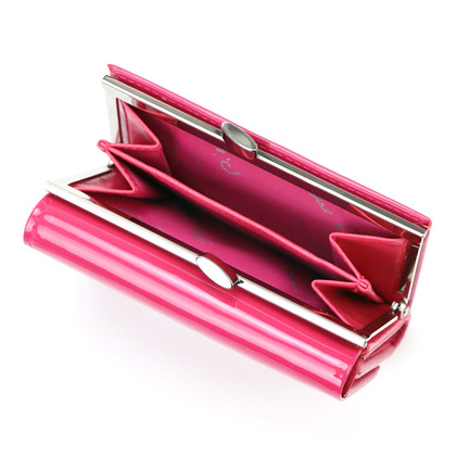 Portfel damski skórzany PIERRE CARDIN 07 SHINY 117 Czarny