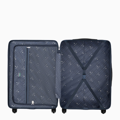 Średnia walizka PUCCINI MALAGA ABS027B 7A Granatowa