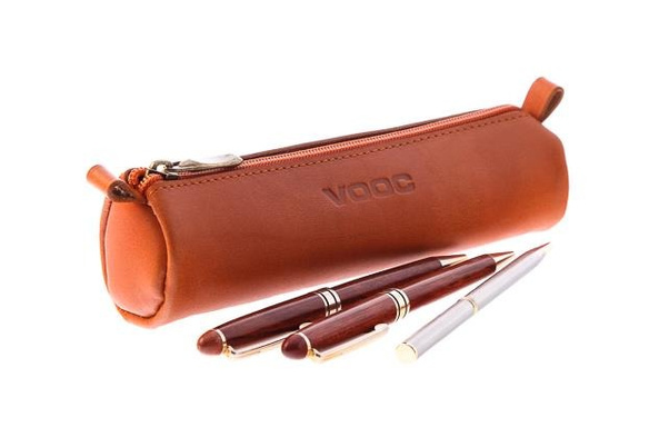 Piórnik na długopisy VOOC Vintage P9 naturalny