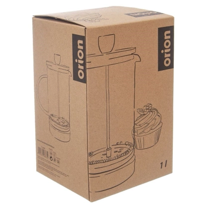 Zaparzacz imbryk dzbanek szklany z tłokiem do kawy herbaty ziół 1 l