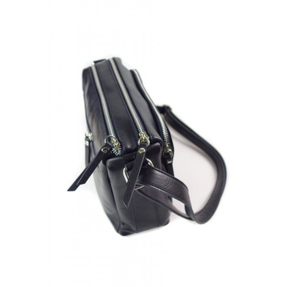 Listonoszka Florence trzy komory pojemna A5 granatowa VP3X1BS