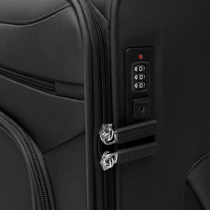 Duża walizka PUCCINI KOS EM50255A 1 Czarna