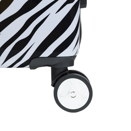Średnia walizka PUCCINI BEVERLY HILLS ABS015B 10 Zebra