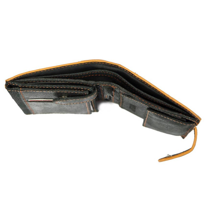 Skórzany męski portfel Polo Club 1223 PL04 czarny