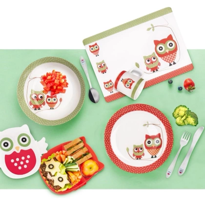 Pojemnik śniadaniowy sowa na śniadanie sałatkę