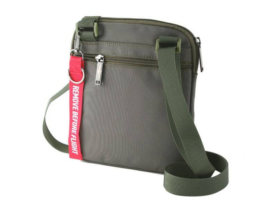 Torba na ramię AERONAUTICA MILITARE Drone Zielona