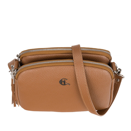 Mała torebka Canaletto z groszkowanej skóry licowej – klasyka i praktyczność na co dzień TD835