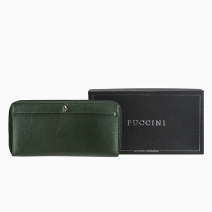 Portfel damski skórzany PUCCINI SORRENTO NA1500 3 Czerwony