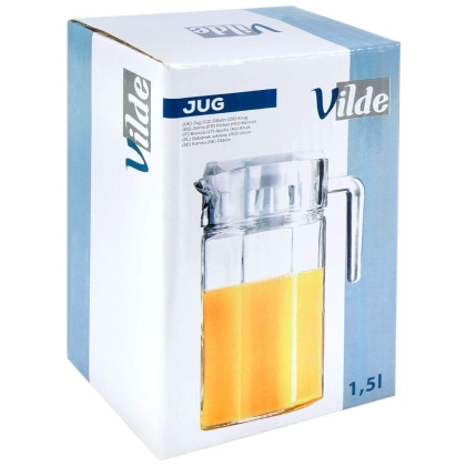 Dzbanek z pokrywką szklany 1,5 l