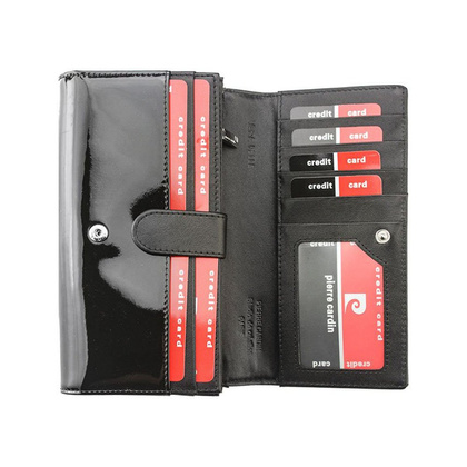 Portfel damski skórzany PIERRE CARDIN 05 LINE 102 Zielony