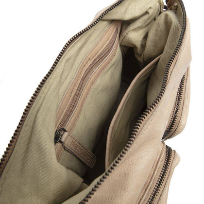 Torebka damska skórzana na ramię Beżowa - min. zamówienie 20 / 50 / 100 szt.