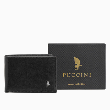 Portfel męski skórzany PUCCINI ROME CR2308 1 Czarny