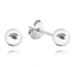 Kolczyki srebrne KULKI 5 mm