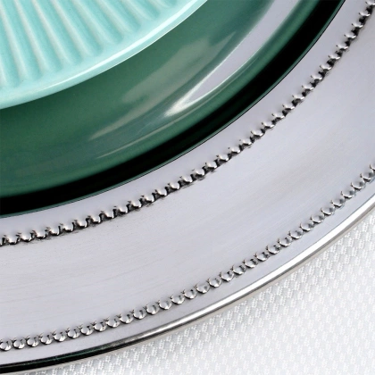 Taca patera talerz podtalerz do serwowania stalowy 33 cm