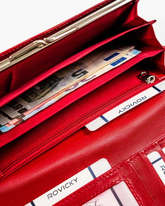 Portfel damski skórzany RD-23-GCL-4 RED