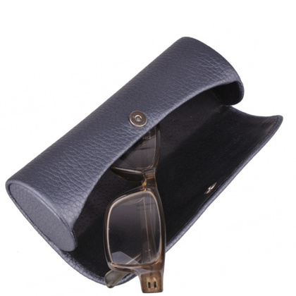 Etui na okulary skórzane KEMER OK2 Szary - min. zamówienie 20 / 50 / 100 szt.