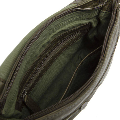 Torebka damska, listonoszka skórzana Zielona - min. zamówienie 20 / 50 / 100 szt.