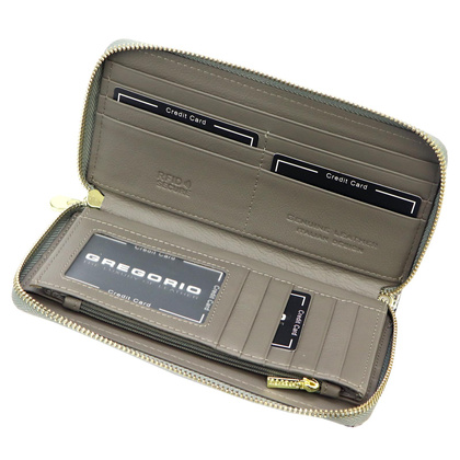 Portfel damski skórzany PELLUCCI SNR-119 popiel