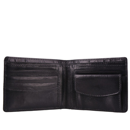 Portfel męski skórzany BELLUCCI M10 Czarny - min. zamówienie 20 / 50 / 100 szt.