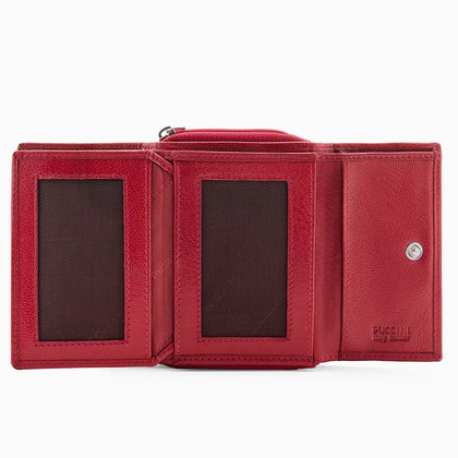 Portfel damski skórzany PUCCINI COMO CO1936 3 Czerwony