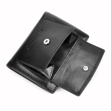 Portfel męski skórzany 543-67 RFID Czarny