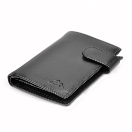 Portfel męski skórzany 543-67 RFID Czarny