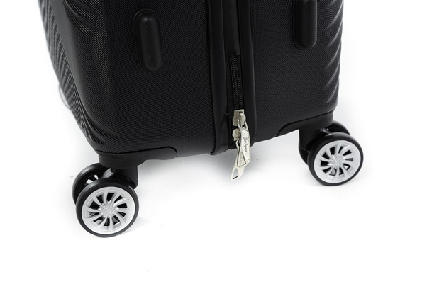 LYS Paris Cali Średnia twarda czarna walizka na kółkach 66 cm