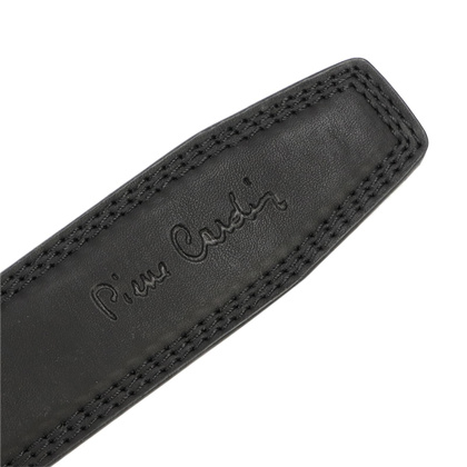 Pasek skórzany męski PIERRE CARDIN 3342 GG23 Czarny