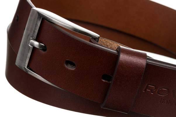 Szeroki uniwersalny pasek meski ze skory naturalnej licowej