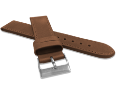 LAVVU Brązowy szyty pasek SPORT z luksusowej skóry Top Grain - 24